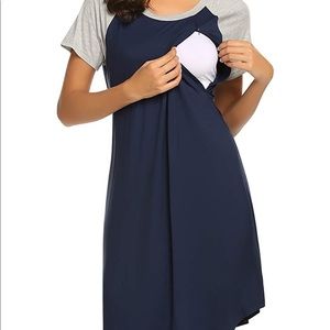 Nursing/Maternity Raglan Sleeve Nightgown